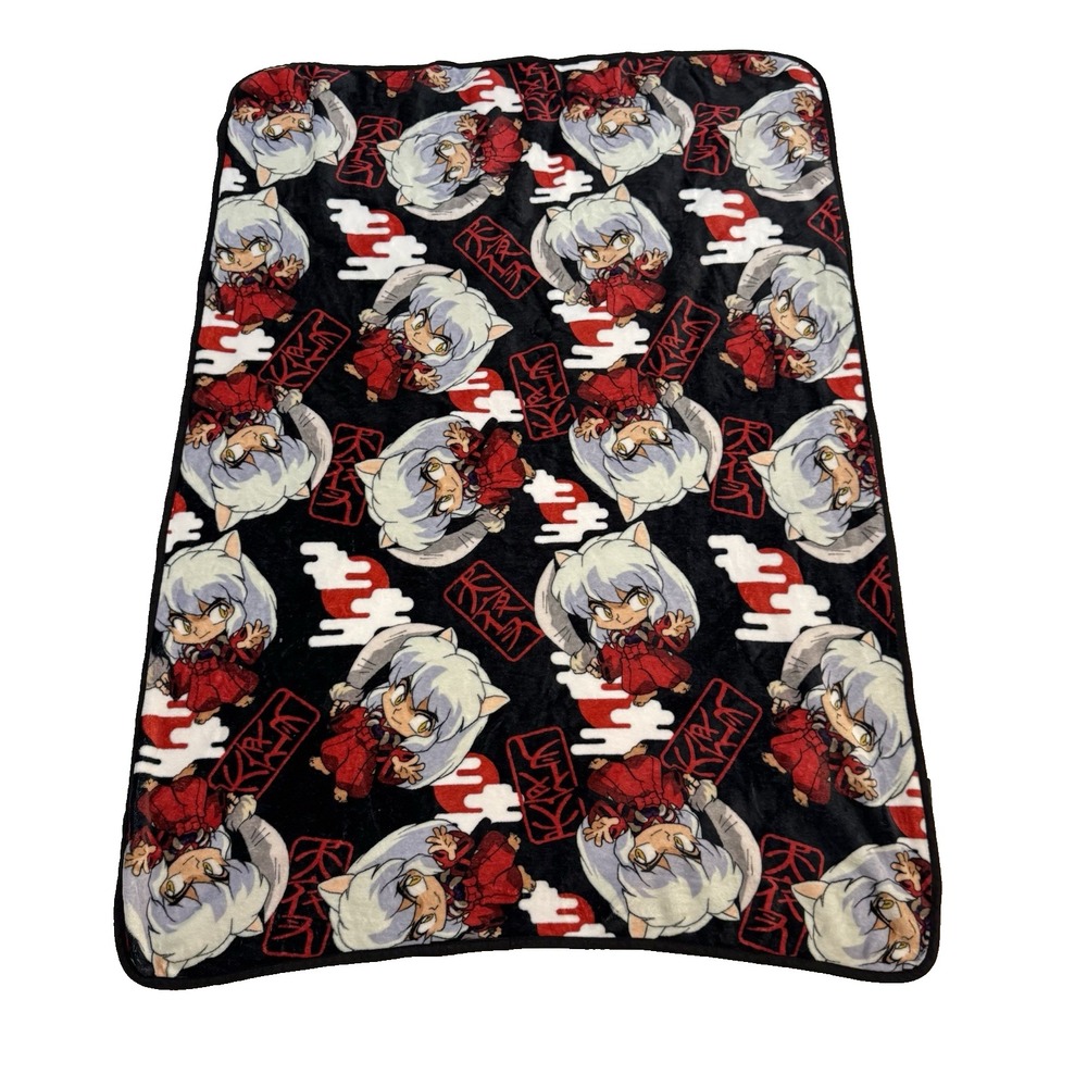 Inuyasha Fleece‎ Throw Blanket Bioworld 2009